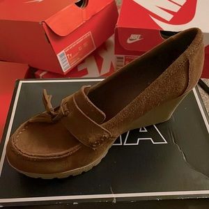 MIA Suede Wedge Loafer